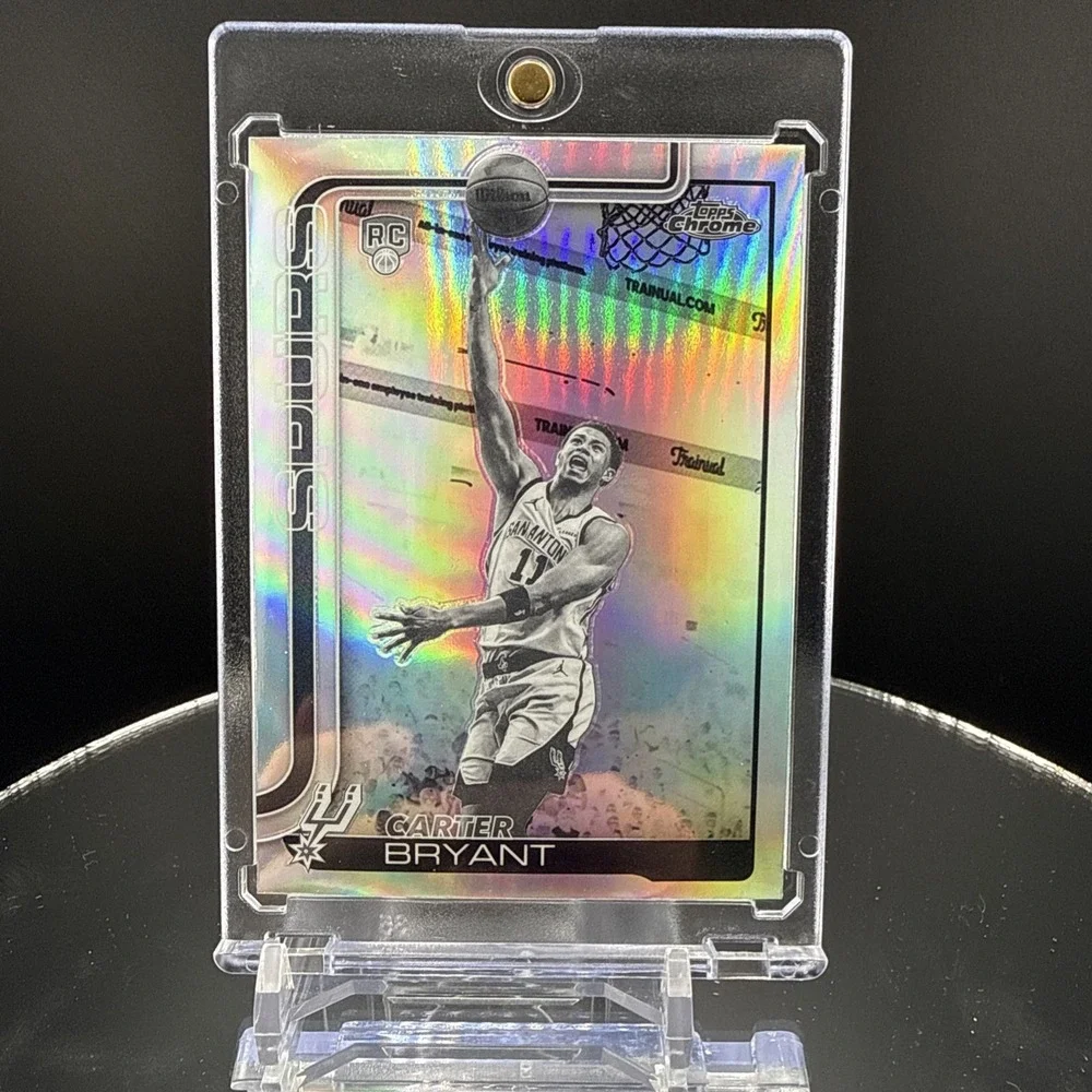 2025-26 Topps Chrome Update Carter Bryant negative refractor SSP